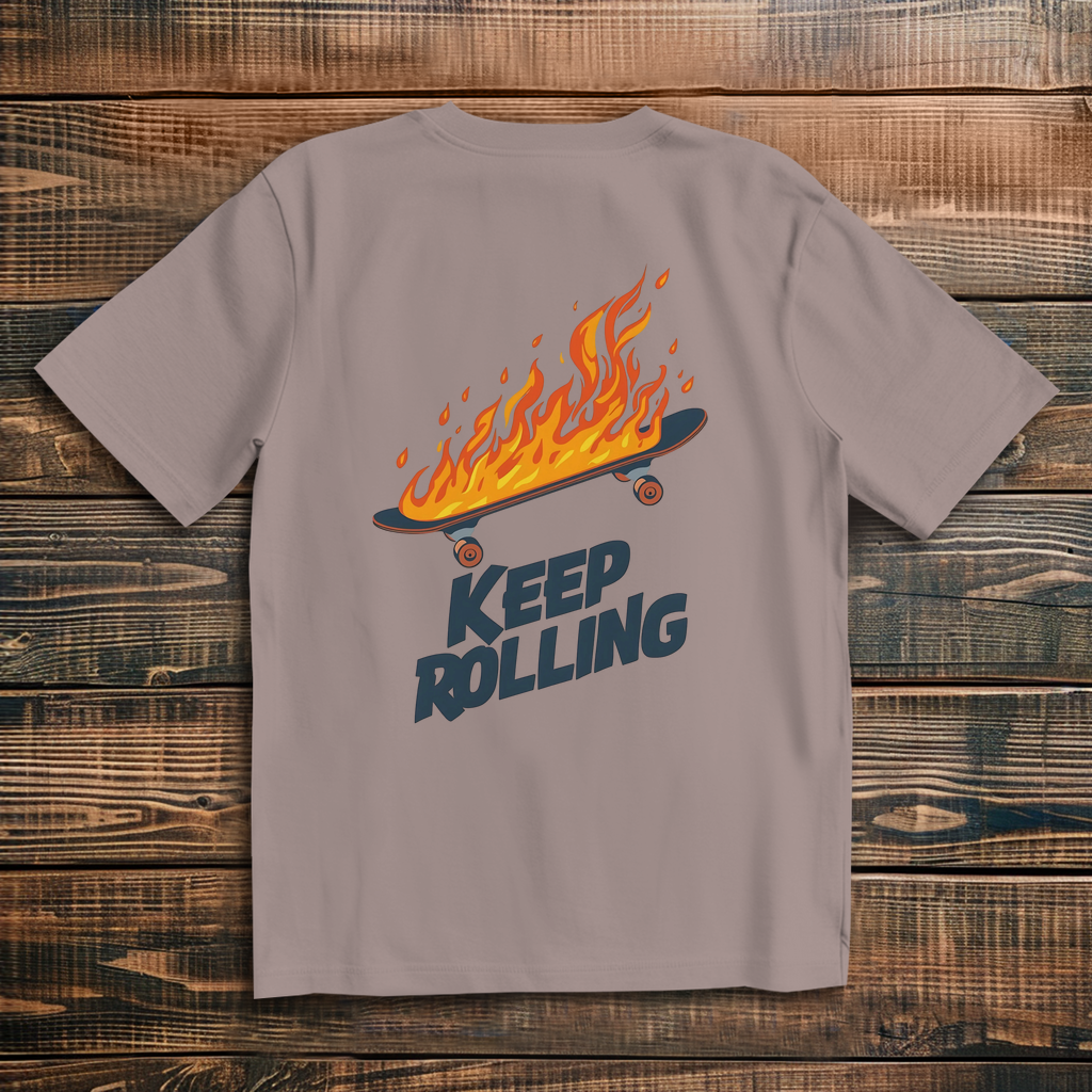 Oversized T-Shirt Keep Rolling 1