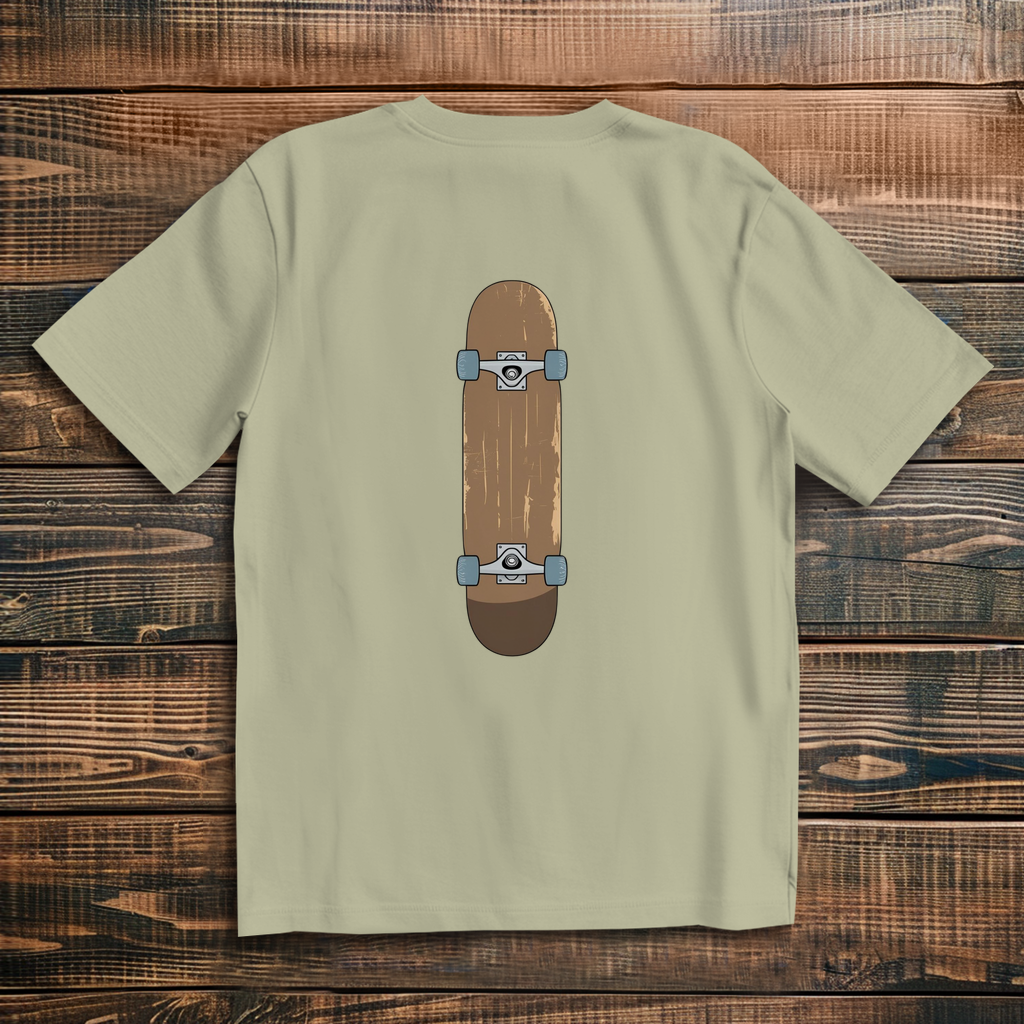 Oversize t-shirt skateboard graphic