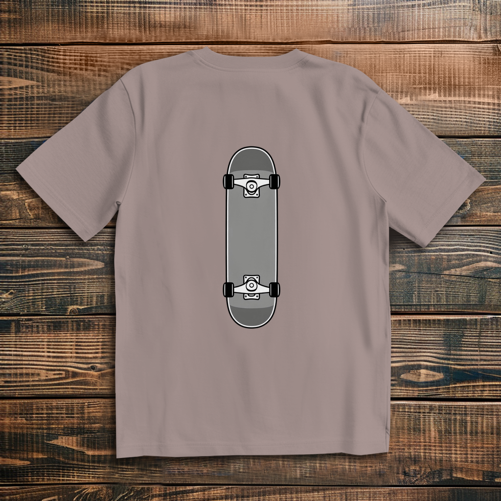 Oversize t-shirt skateboard gray