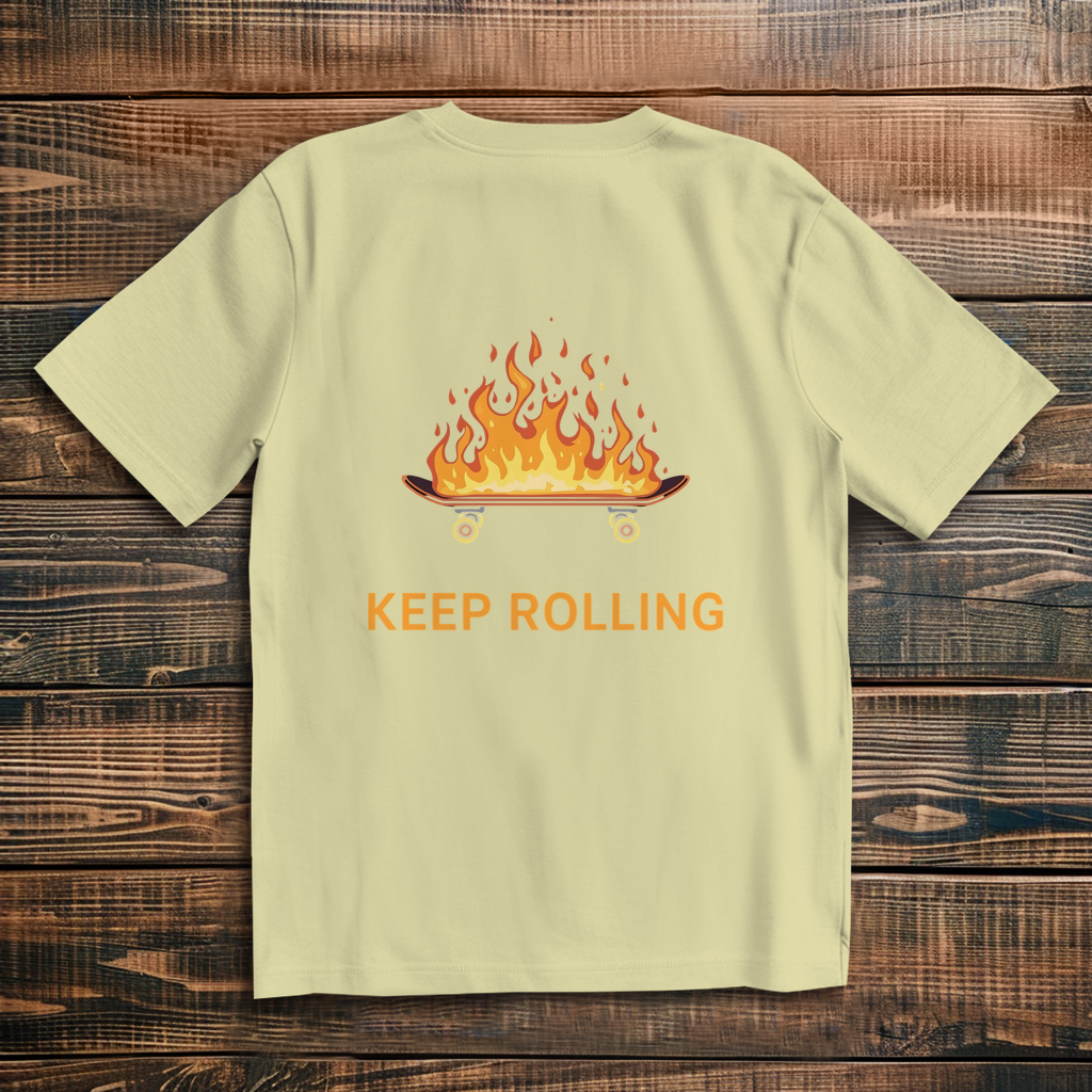 Oversized T-Shirt Keep Rolling 2