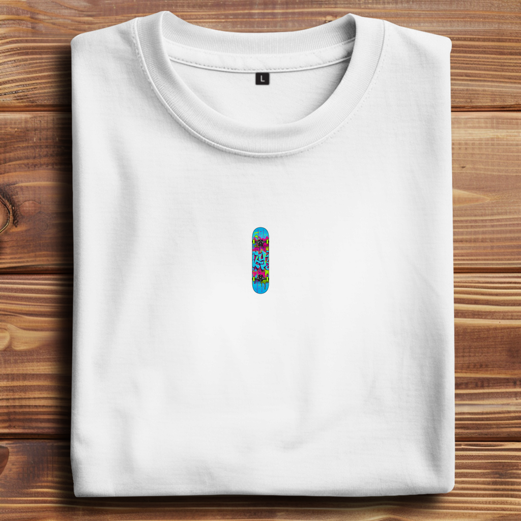 Oversize T-Shirt Skateboard Neon Graffiti 1
