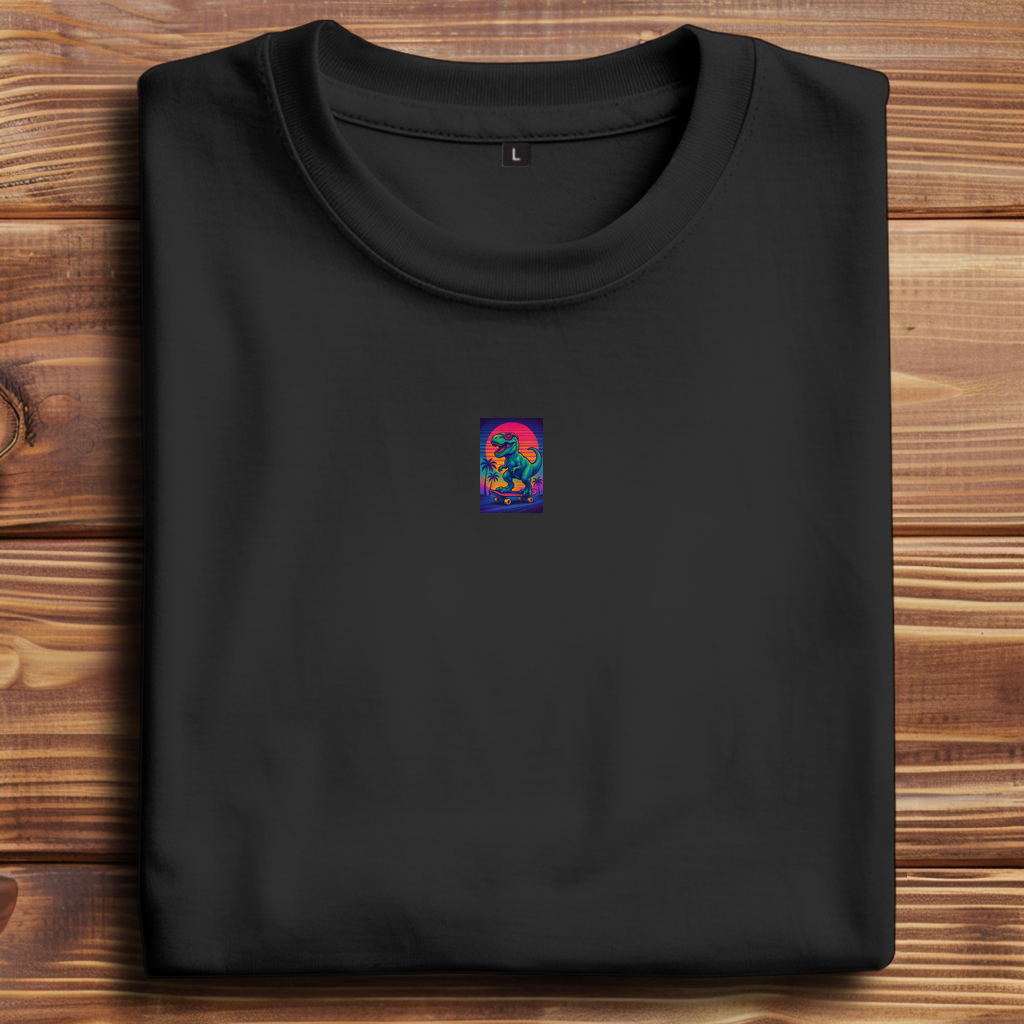 Oversize T-Shirt Skateboard T-Rex 80s