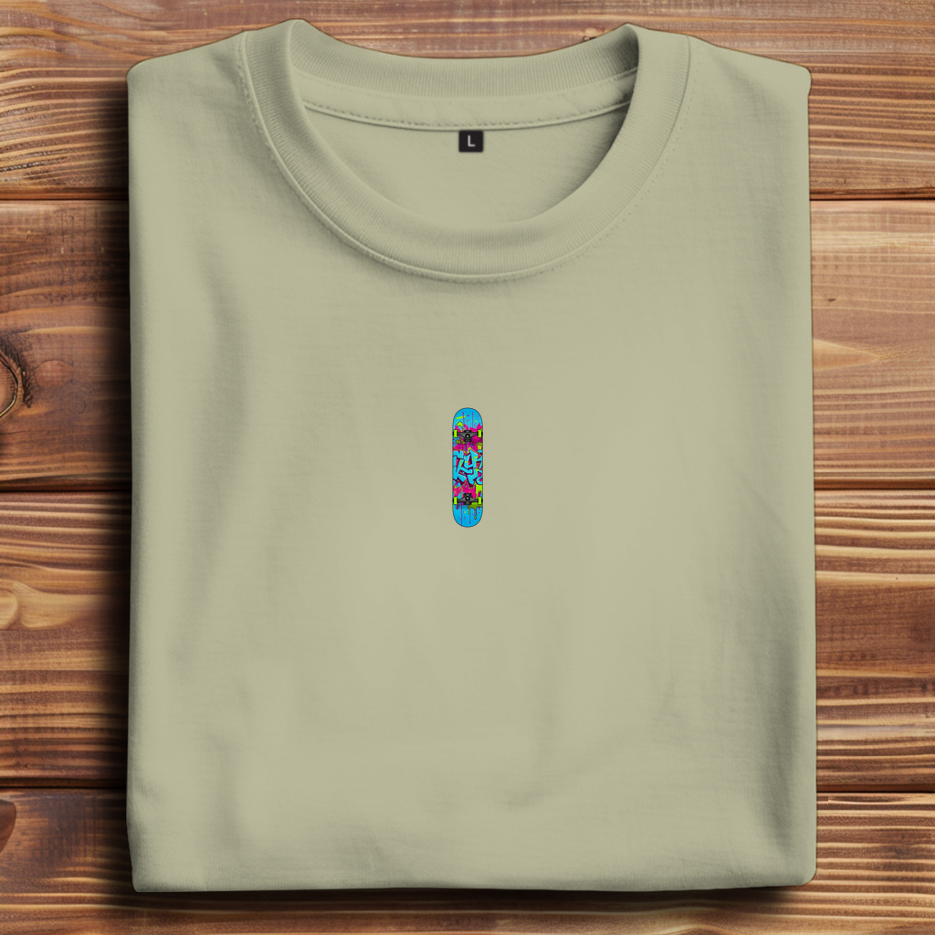 Oversize T-Shirt Skateboard Neon Graffiti 1