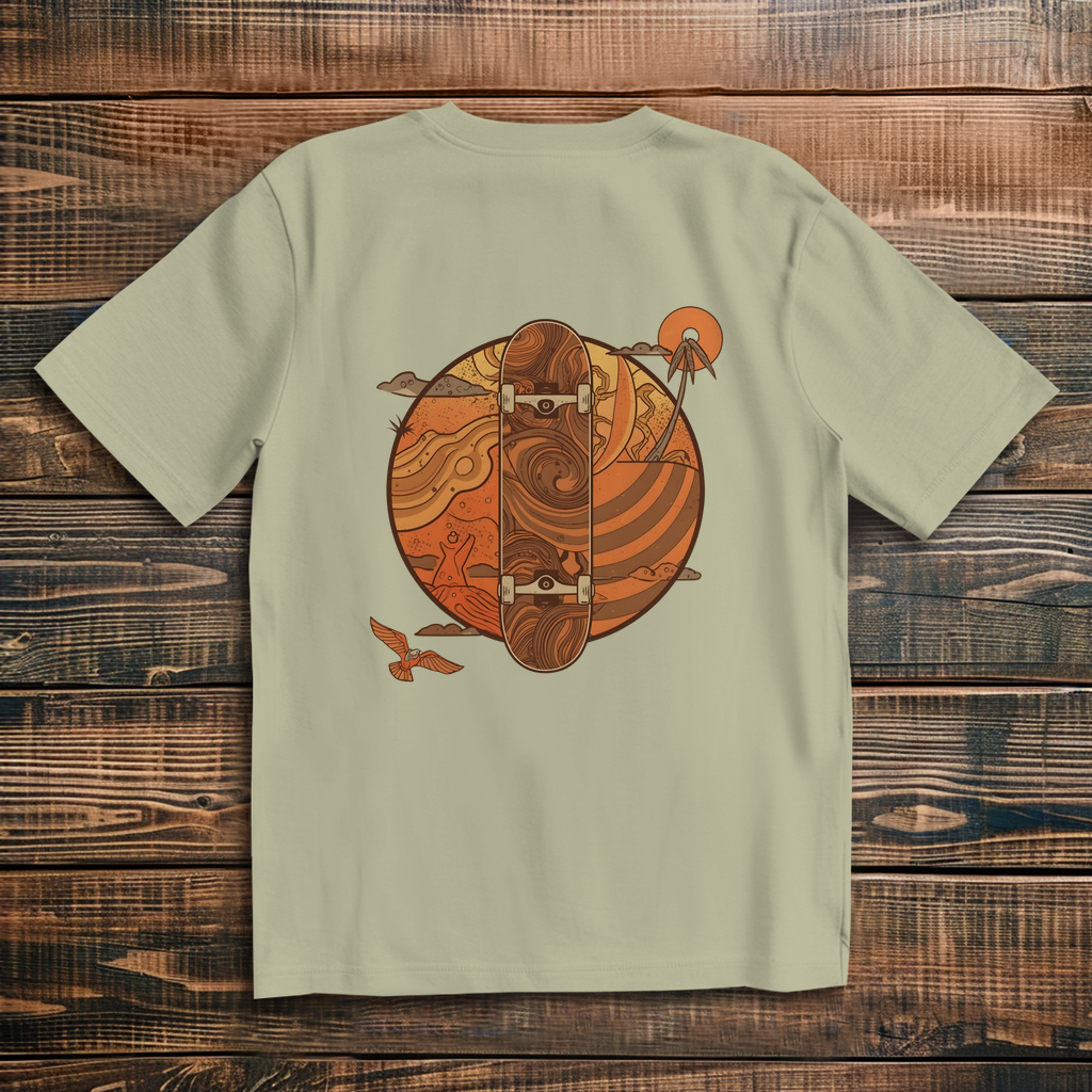 Oversize T-Shirt Skateboard 70s 2