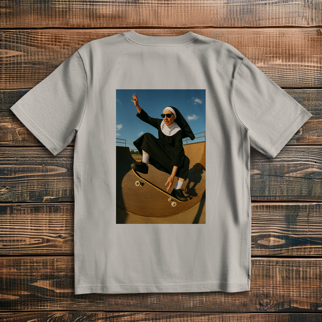 Oversize T-Shirt Skating Nun