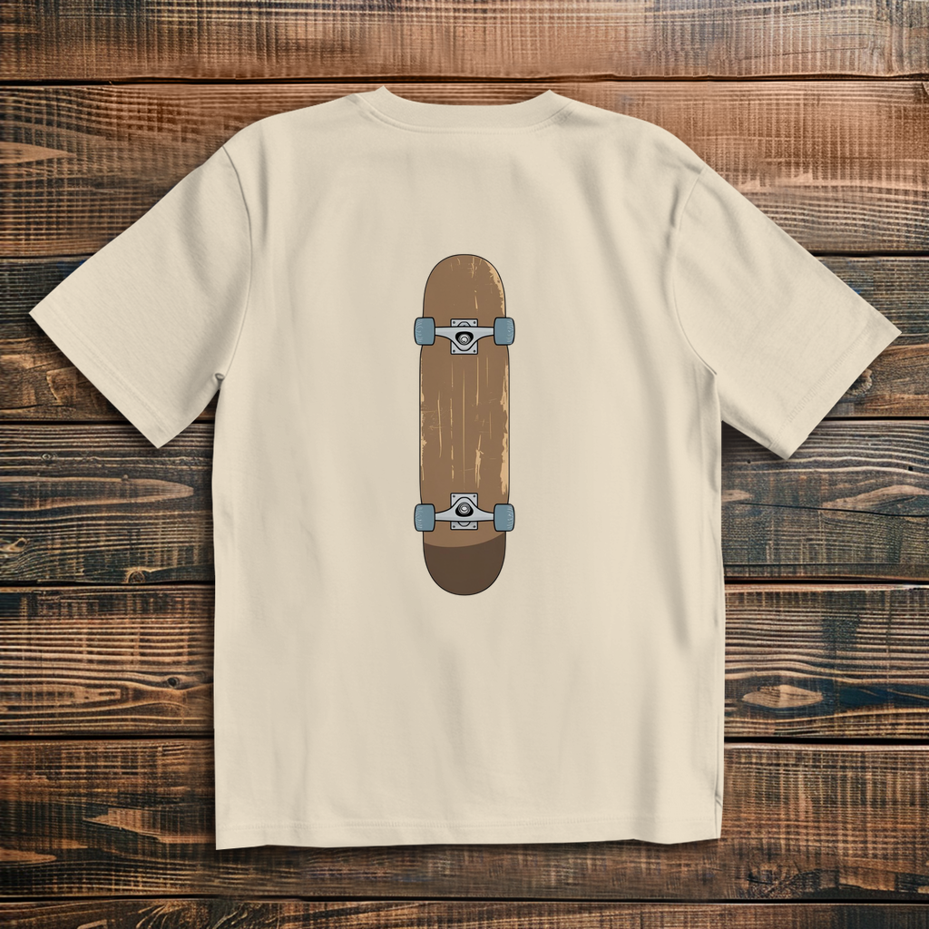 Oversize t-shirt skateboard graphic