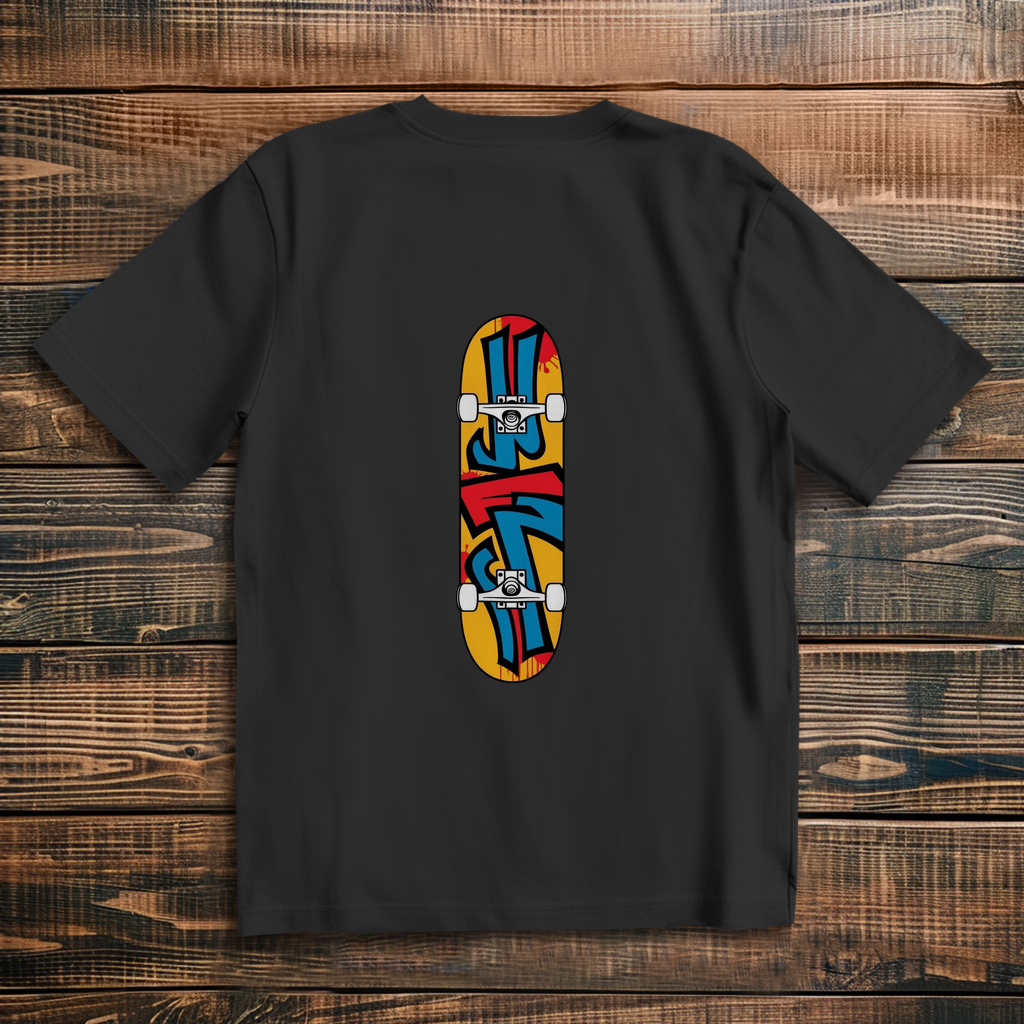 Oversized T-Shirt Skateboard Graffiti