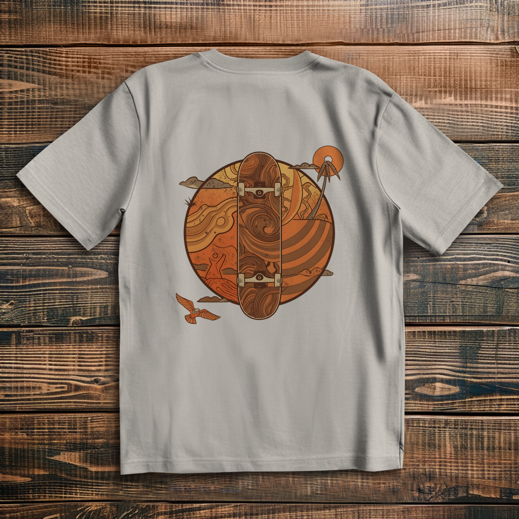 Oversize T-Shirt Skateboard 70s 2