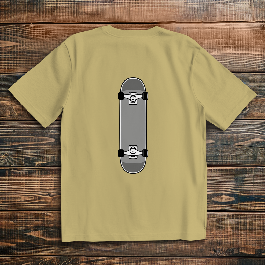 Oversize t-shirt skateboard gray