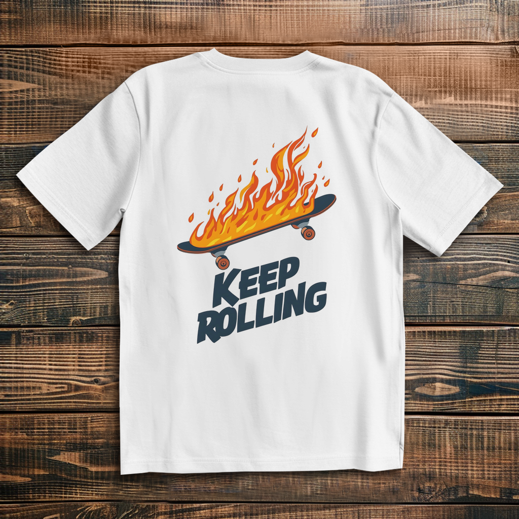Oversized T-Shirt Keep Rolling 1
