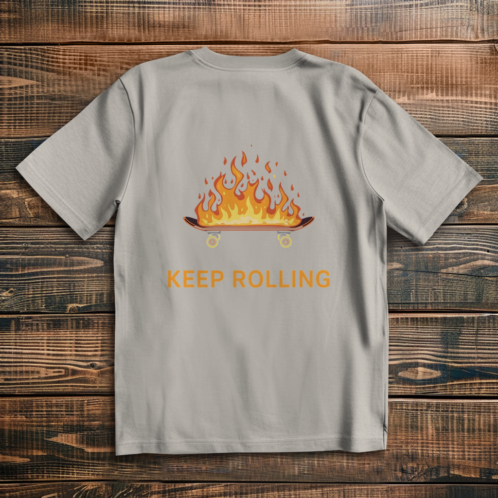 Oversized T-Shirt Keep Rolling 2