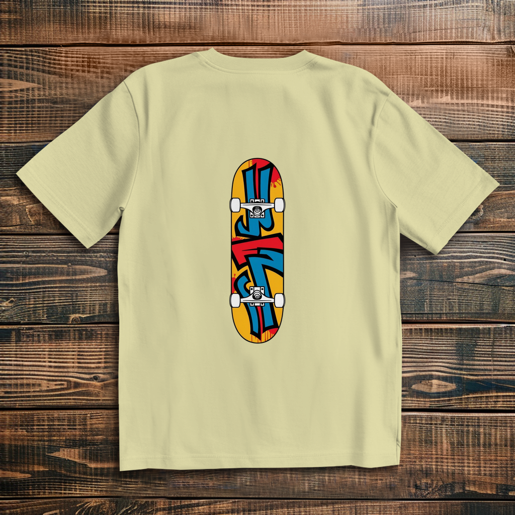 Oversized T-Shirt Skateboard Graffiti