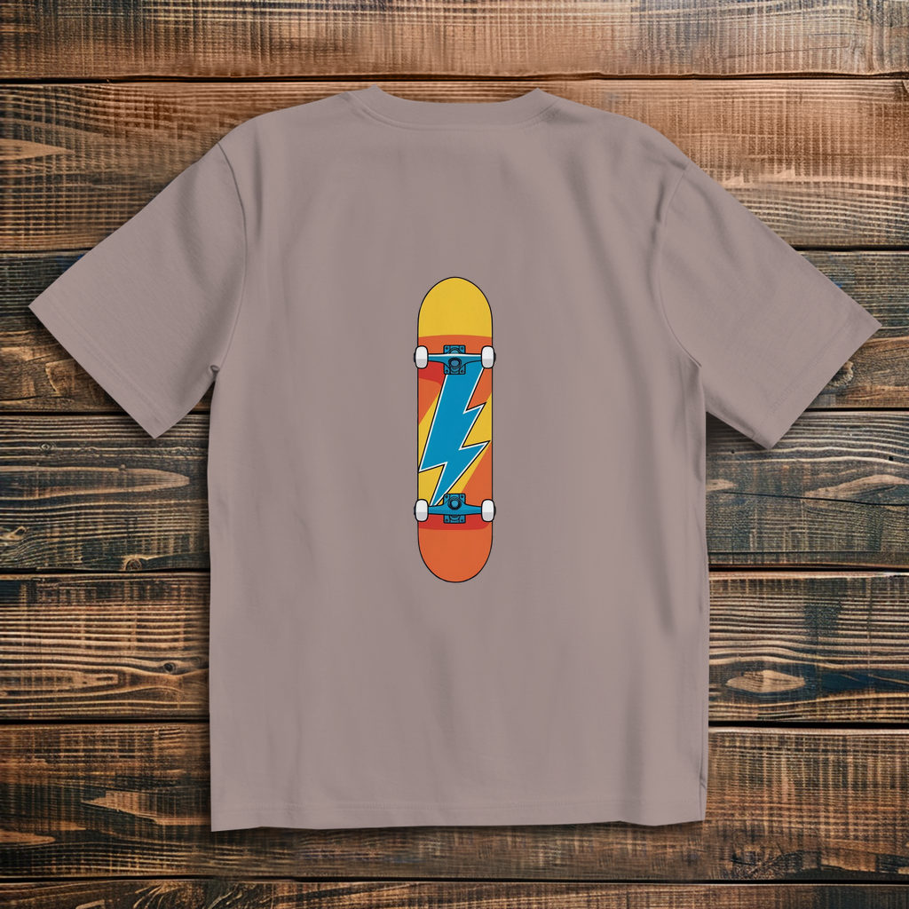 Oversized T-Shirt Skateboard Lightning