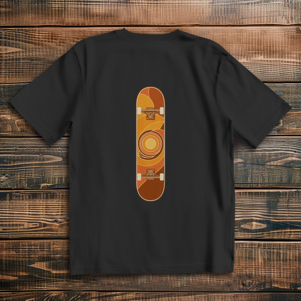 Oversized t-shirt skateboard 70s