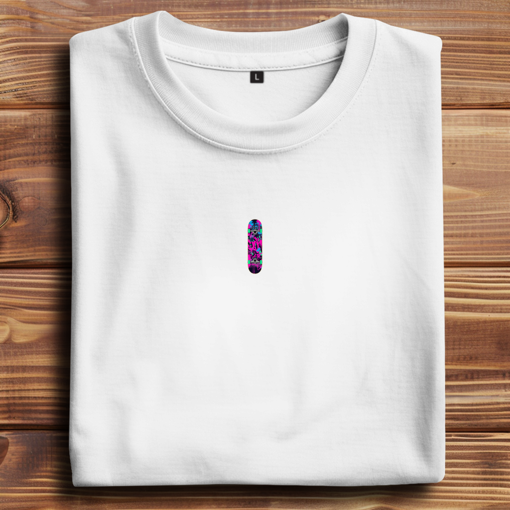 Oversize T-Shirt Skateboard Neon Graffiti 3