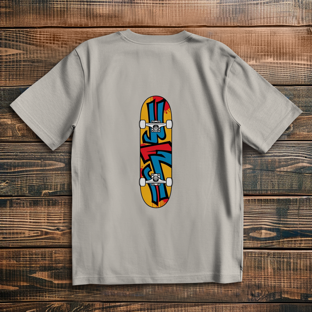 Oversized T-Shirt Skateboard Graffiti