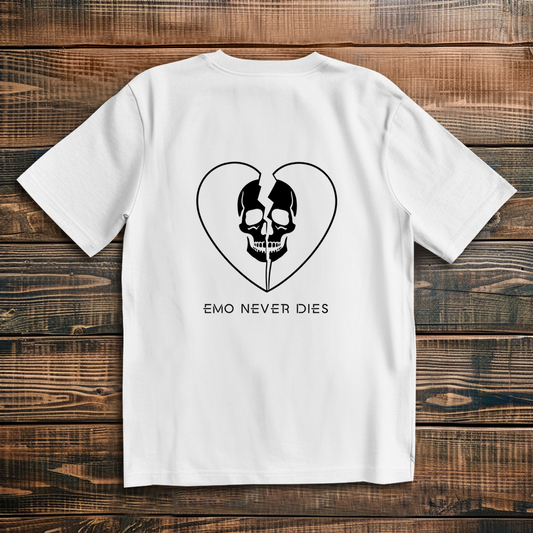 Oversize T-Shirt Emo Never Dies 3 black