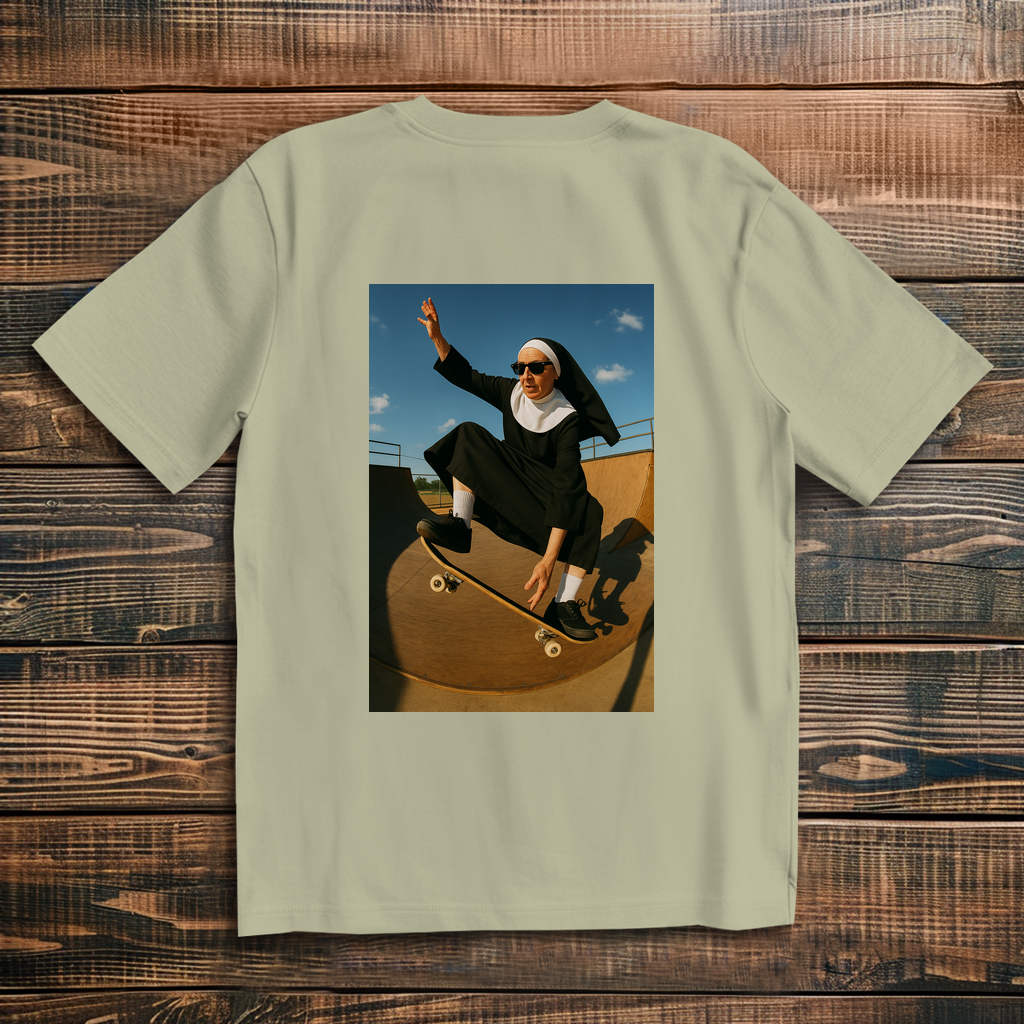 Oversize T-Shirt Skating Nun