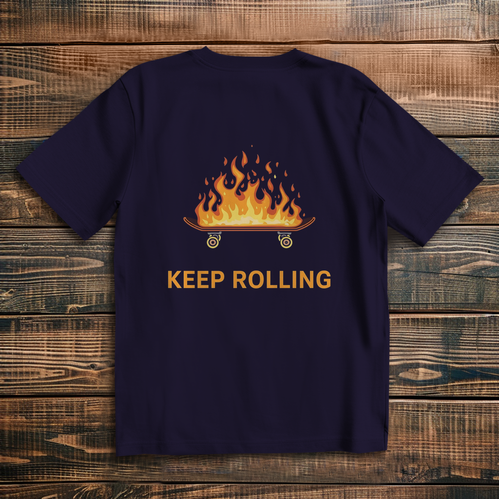 Oversized T-Shirt Keep Rolling 2