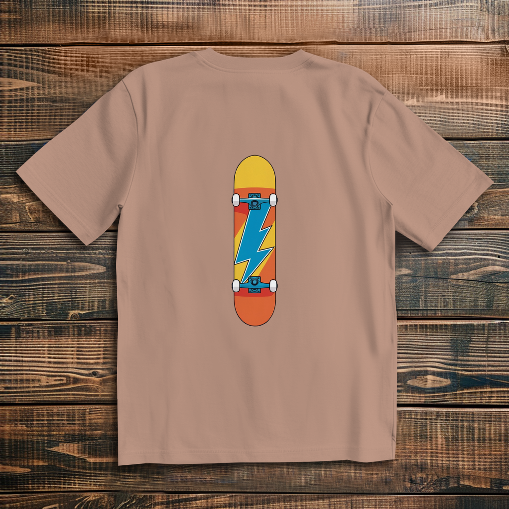 Oversized T-Shirt Skateboard Lightning