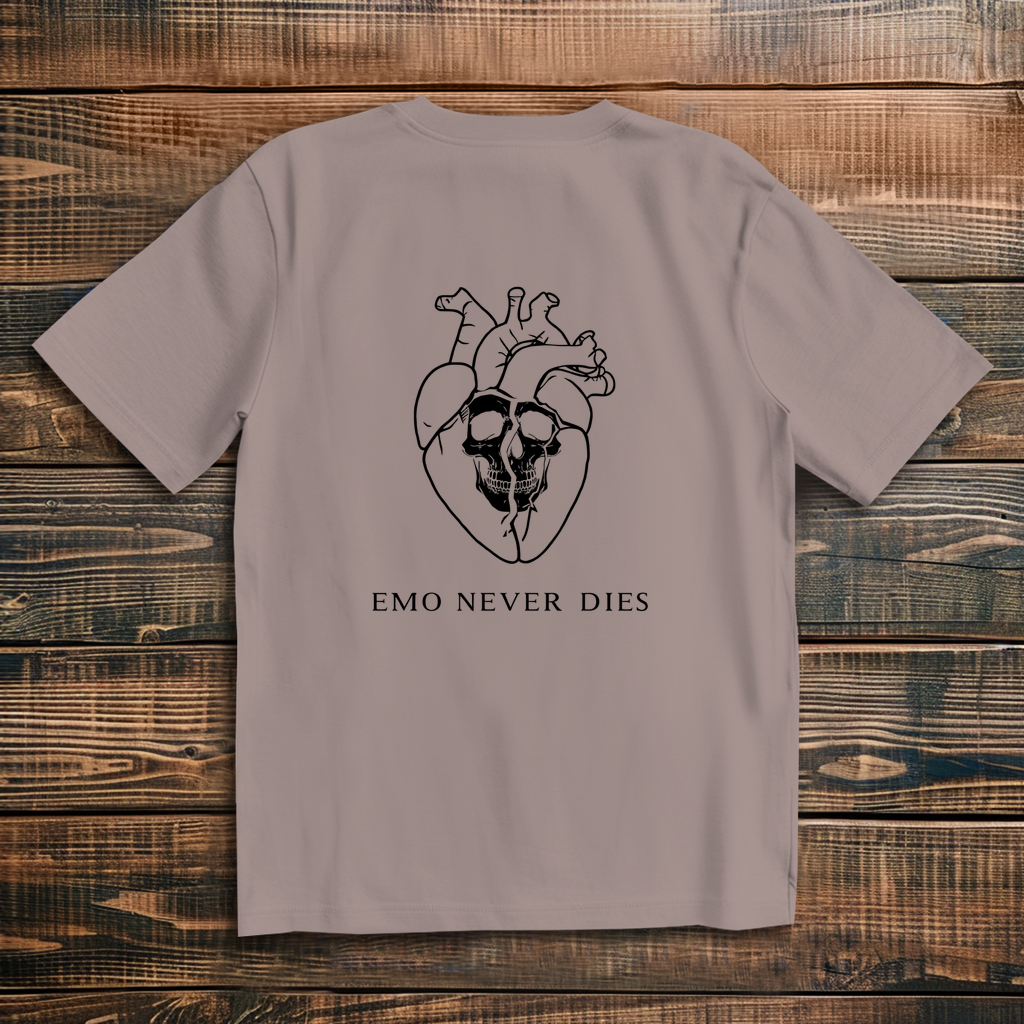 Oversized T-Shirt Emo Never Dies 4 black