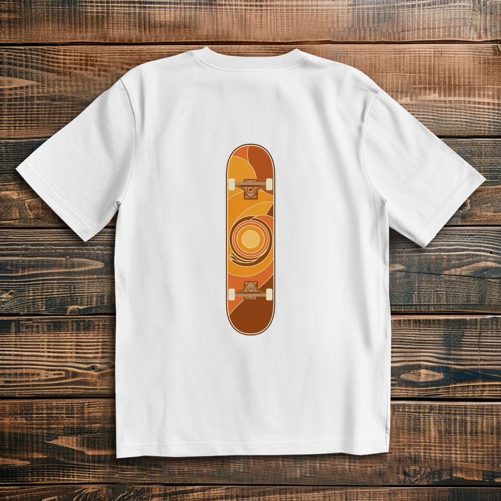 Oversized t-shirt skateboard 70s