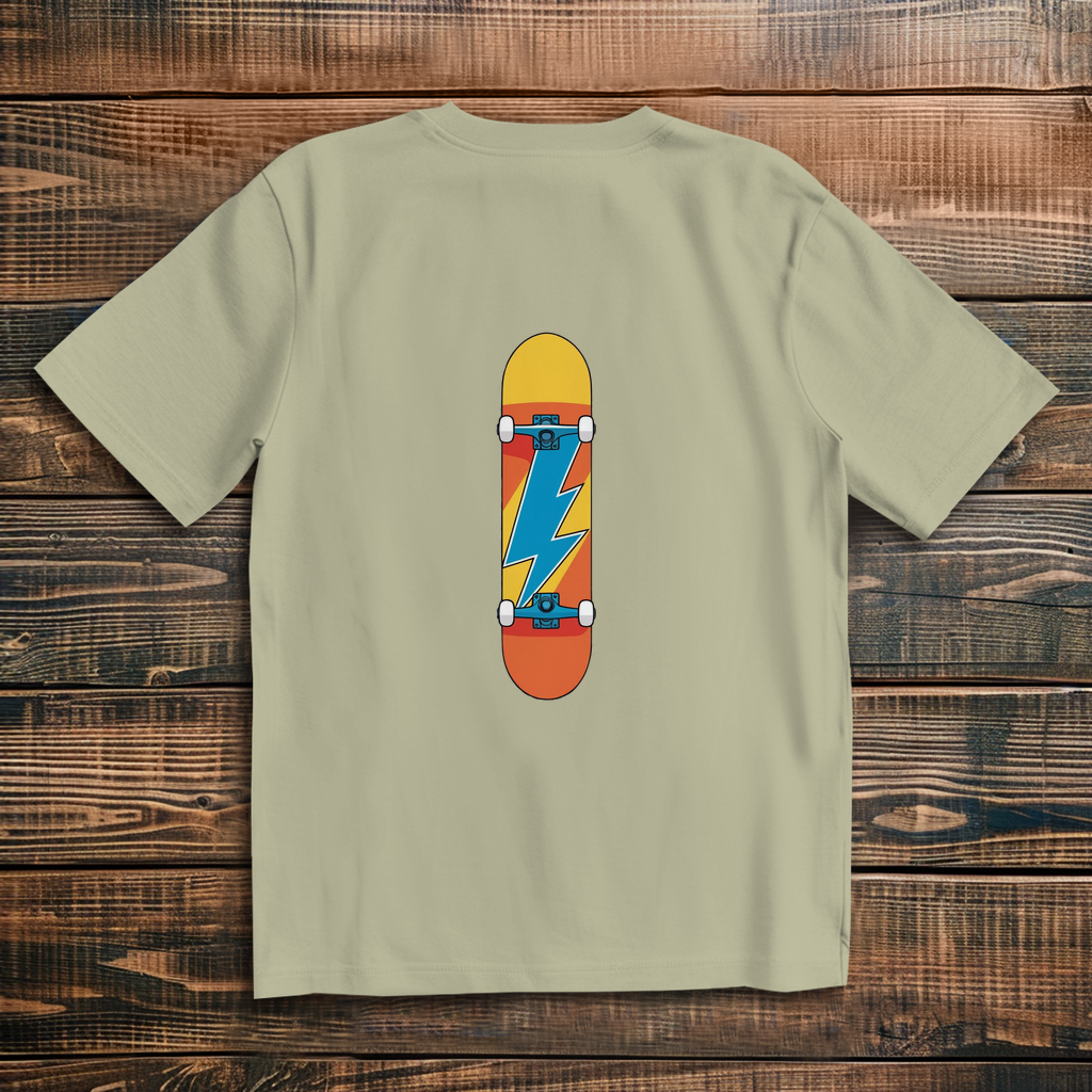 Oversized T-Shirt Skateboard Lightning