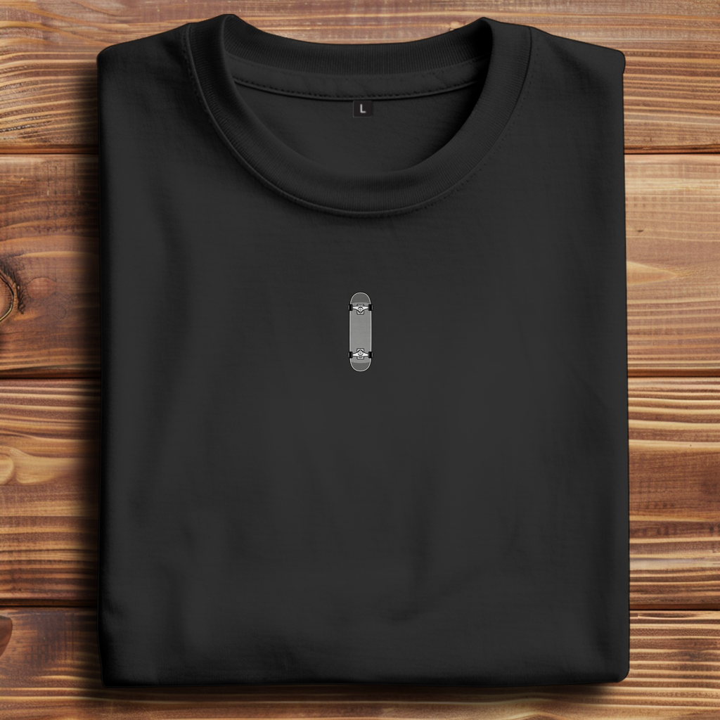 Oversize t-shirt skateboard gray