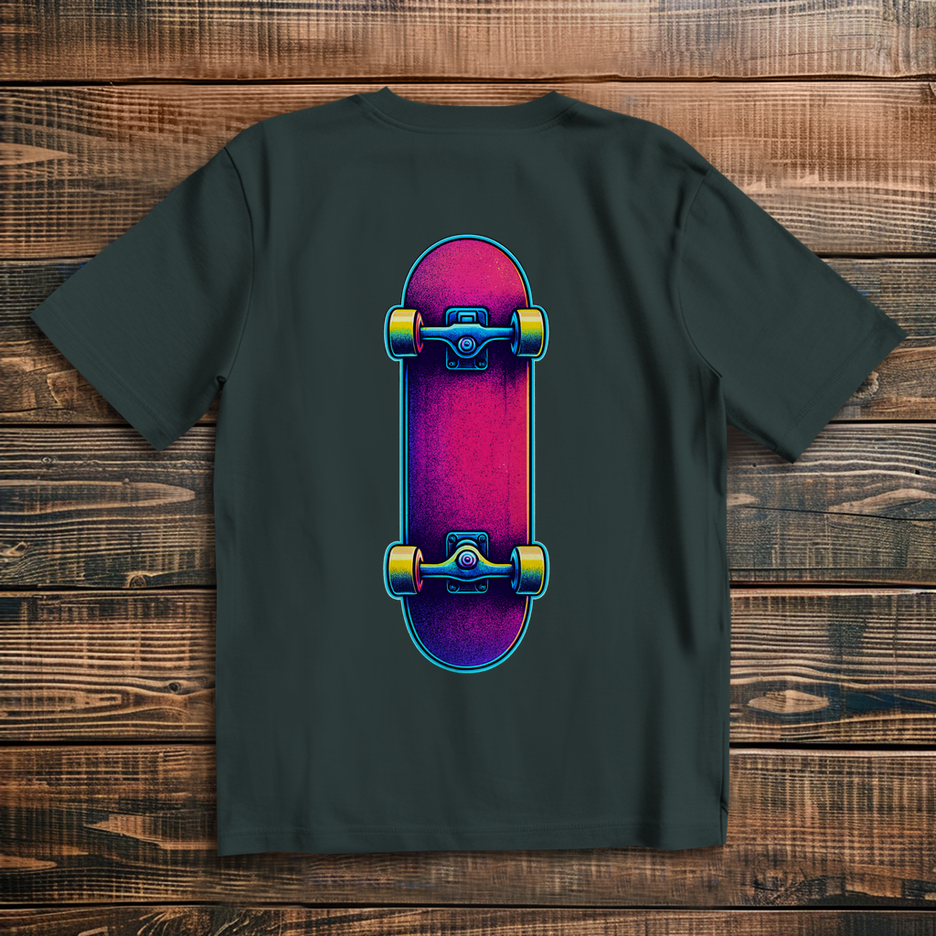 Oversized t-shirt skateboard 80s