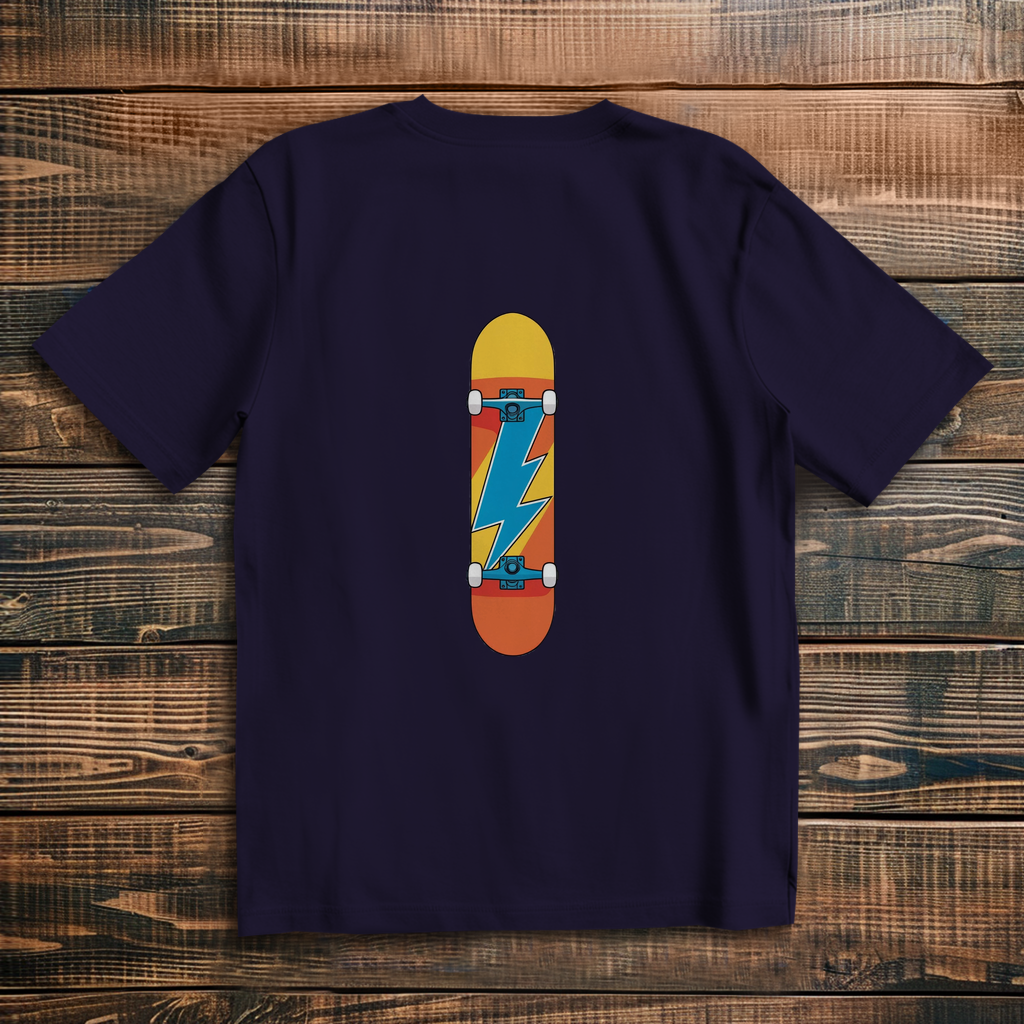 Oversized T-Shirt Skateboard Lightning