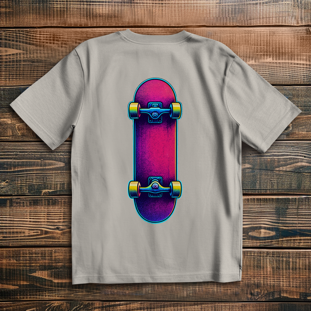 Oversized t-shirt skateboard 80s