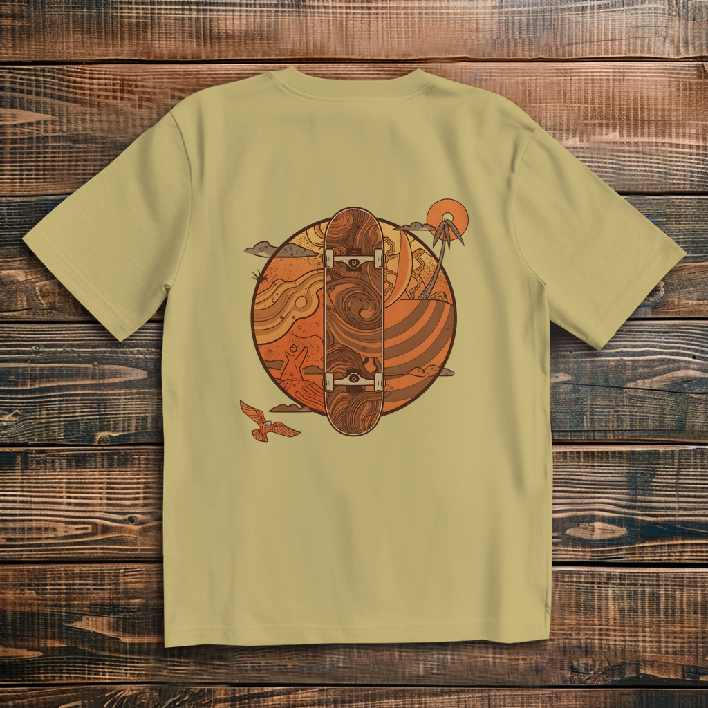 Oversize T-Shirt Skateboard 70s 2