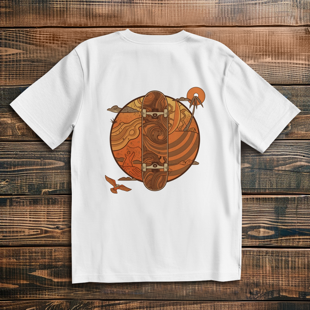 Oversize T-Shirt Skateboard 70s 2