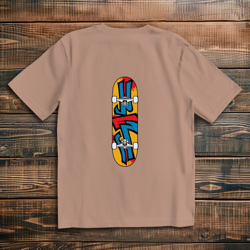 Oversized T-Shirt Skateboard Graffiti