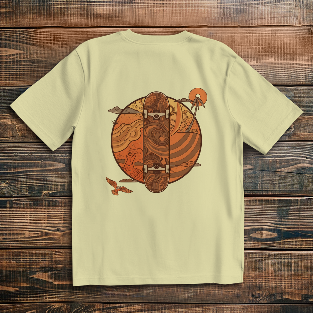 Oversize T-Shirt Skateboard 70s 2