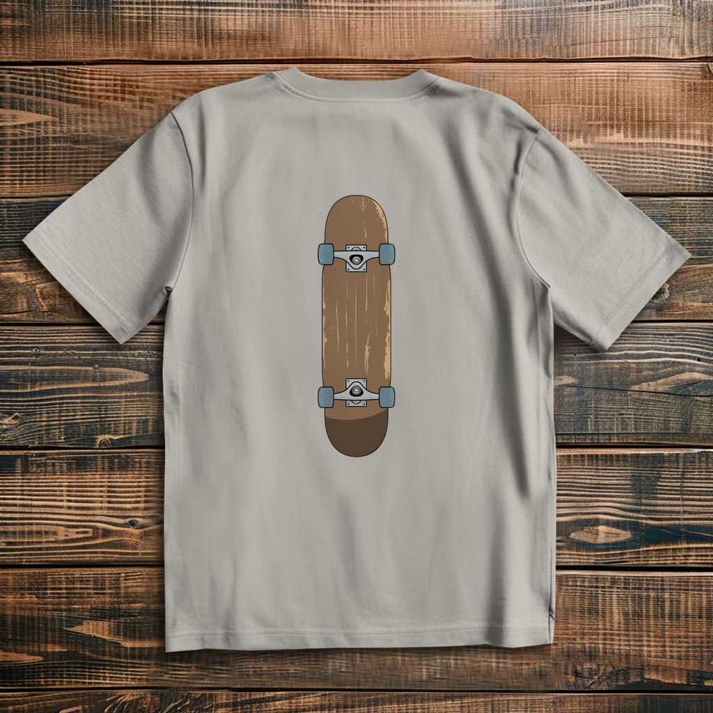 Oversize t-shirt skateboard graphic