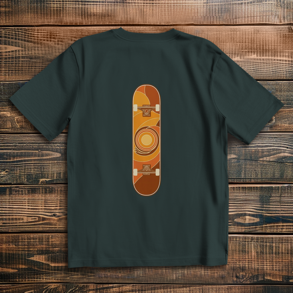 Oversized t-shirt skateboard 70s