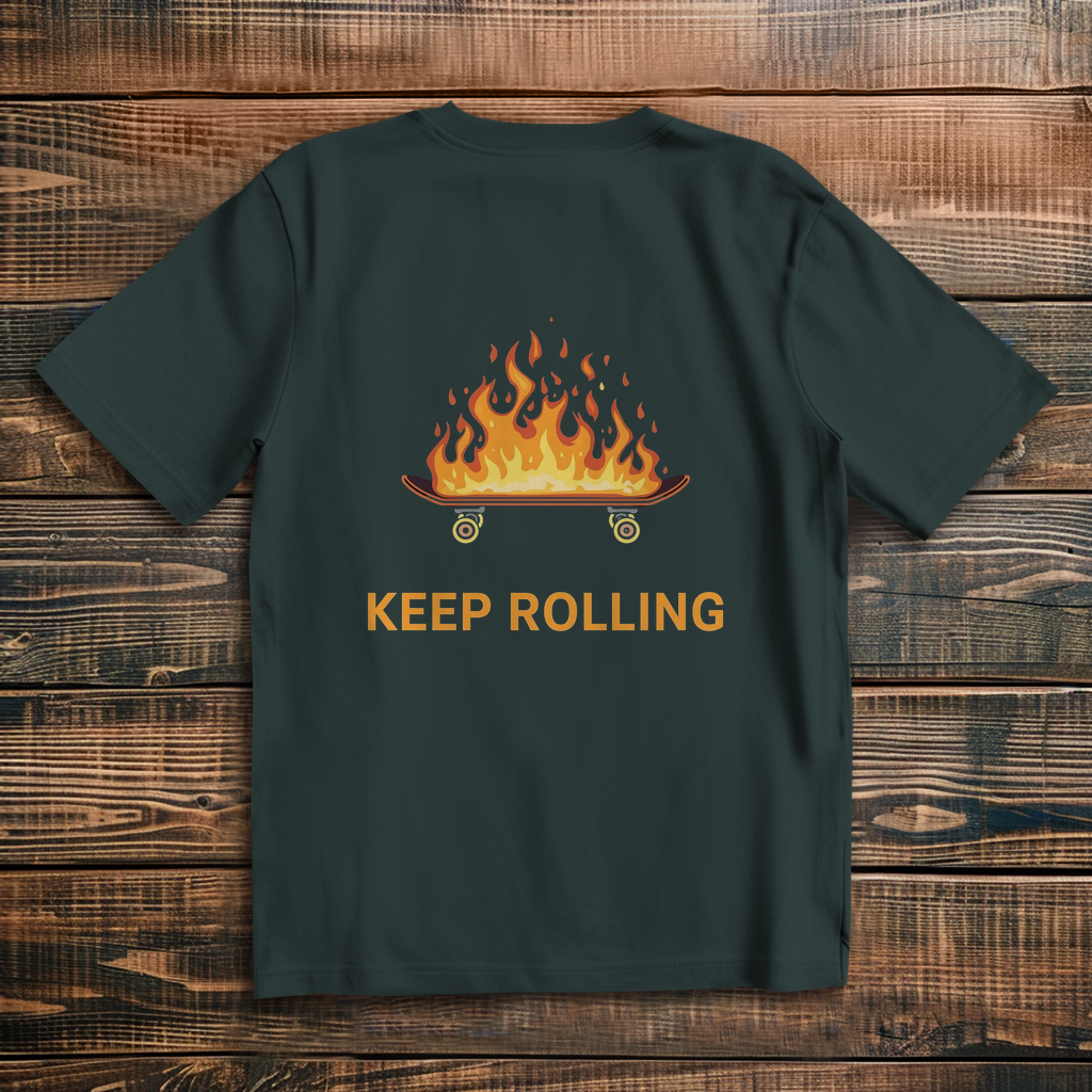 Oversized T-Shirt Keep Rolling 2