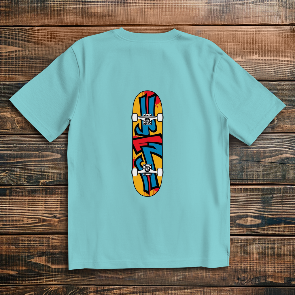 Oversized T-Shirt Skateboard Graffiti
