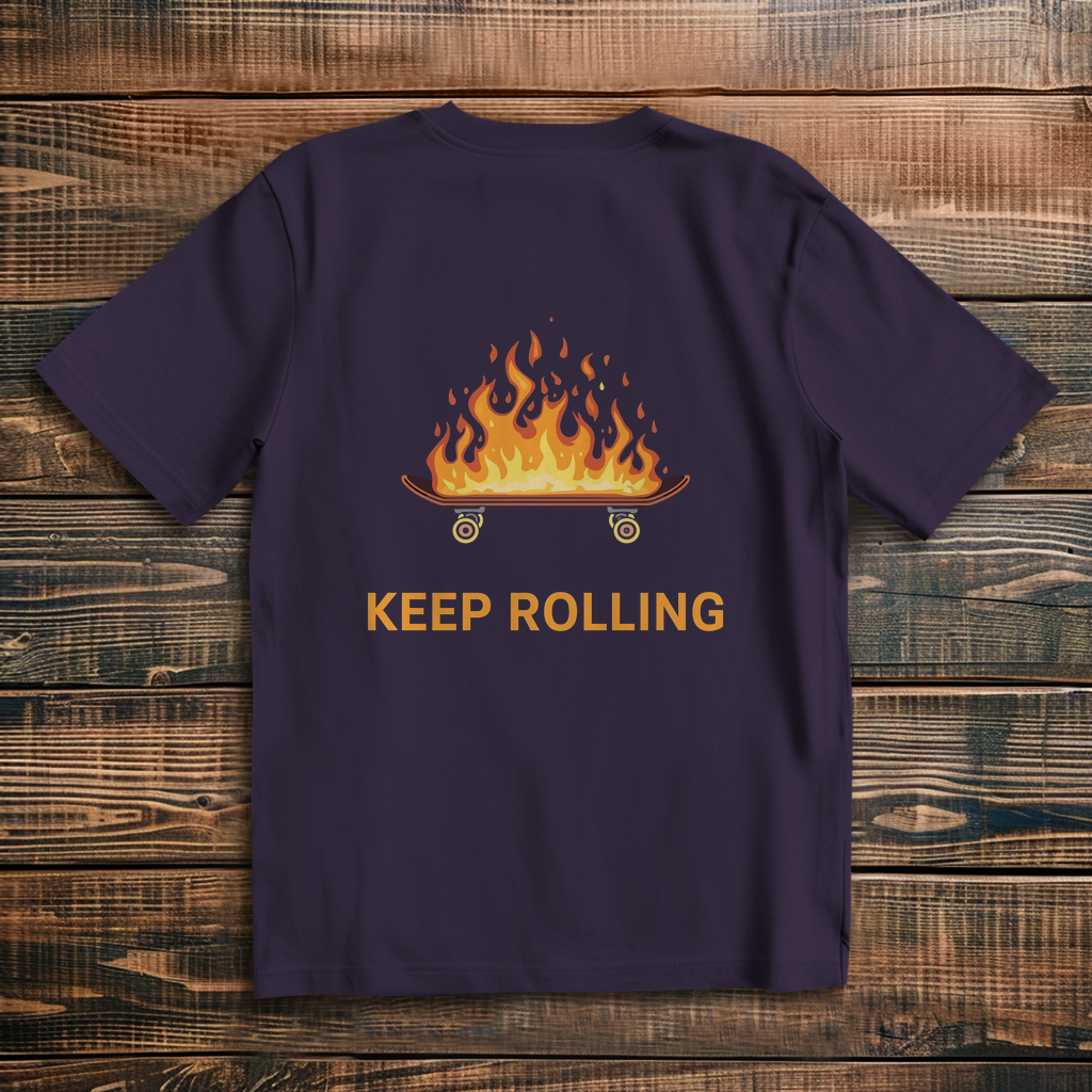 Oversized T-Shirt Keep Rolling 2