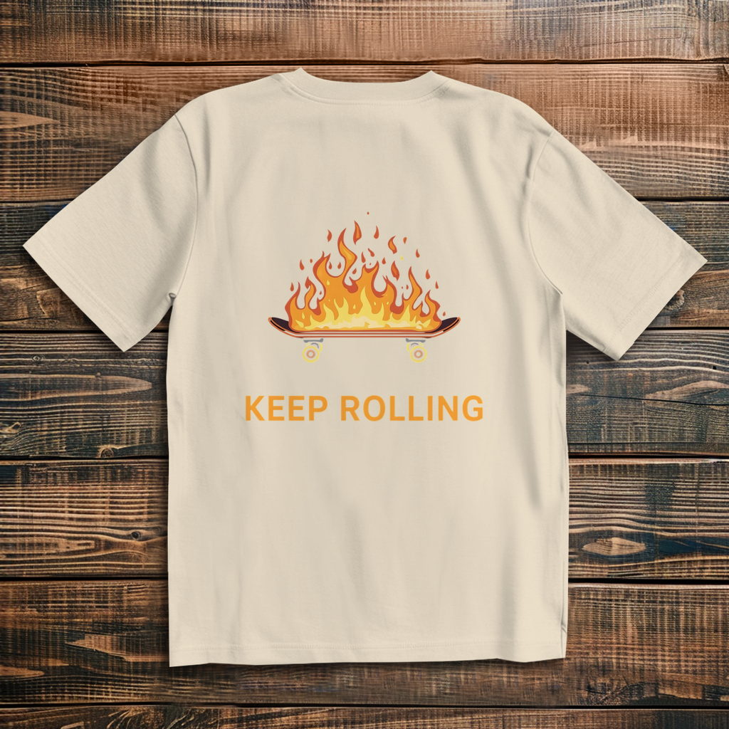 Oversized T-Shirt Keep Rolling 2