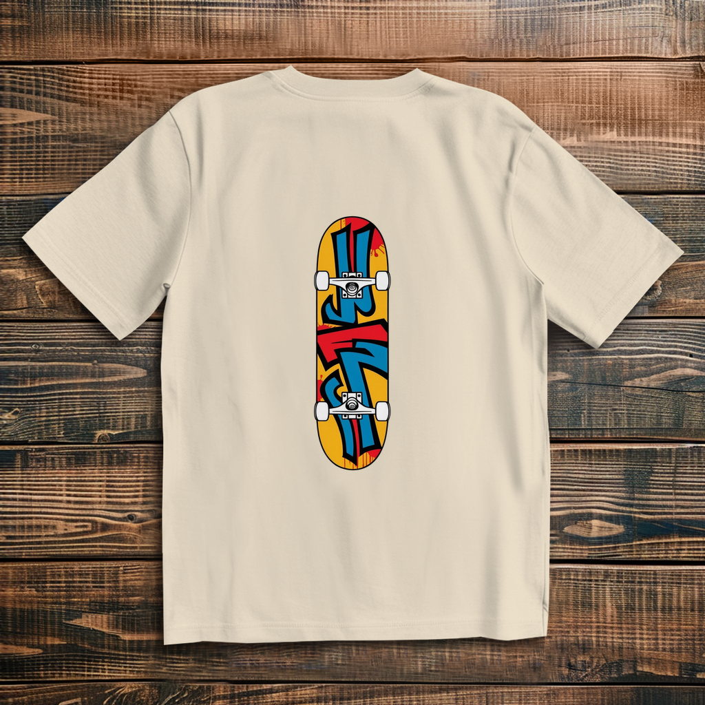 Oversized T-Shirt Skateboard Graffiti