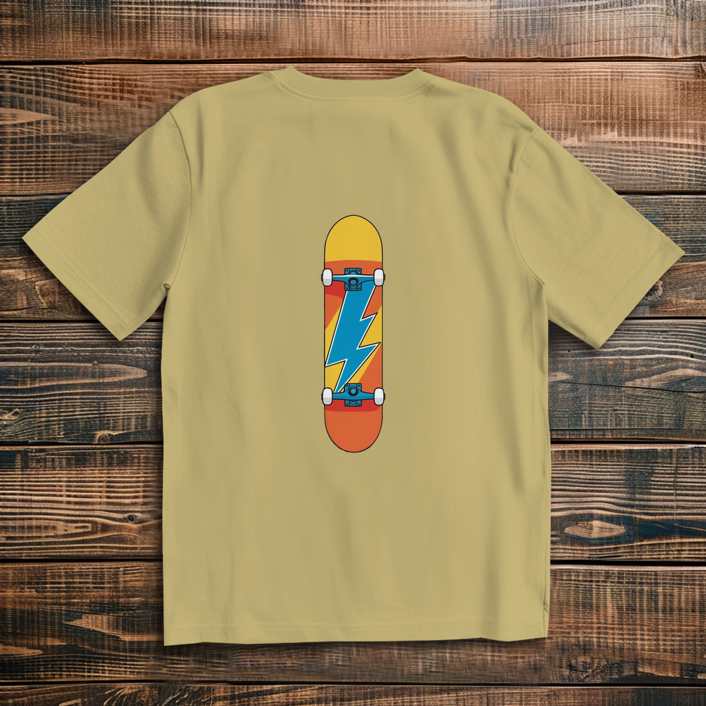 Oversized T-Shirt Skateboard Lightning