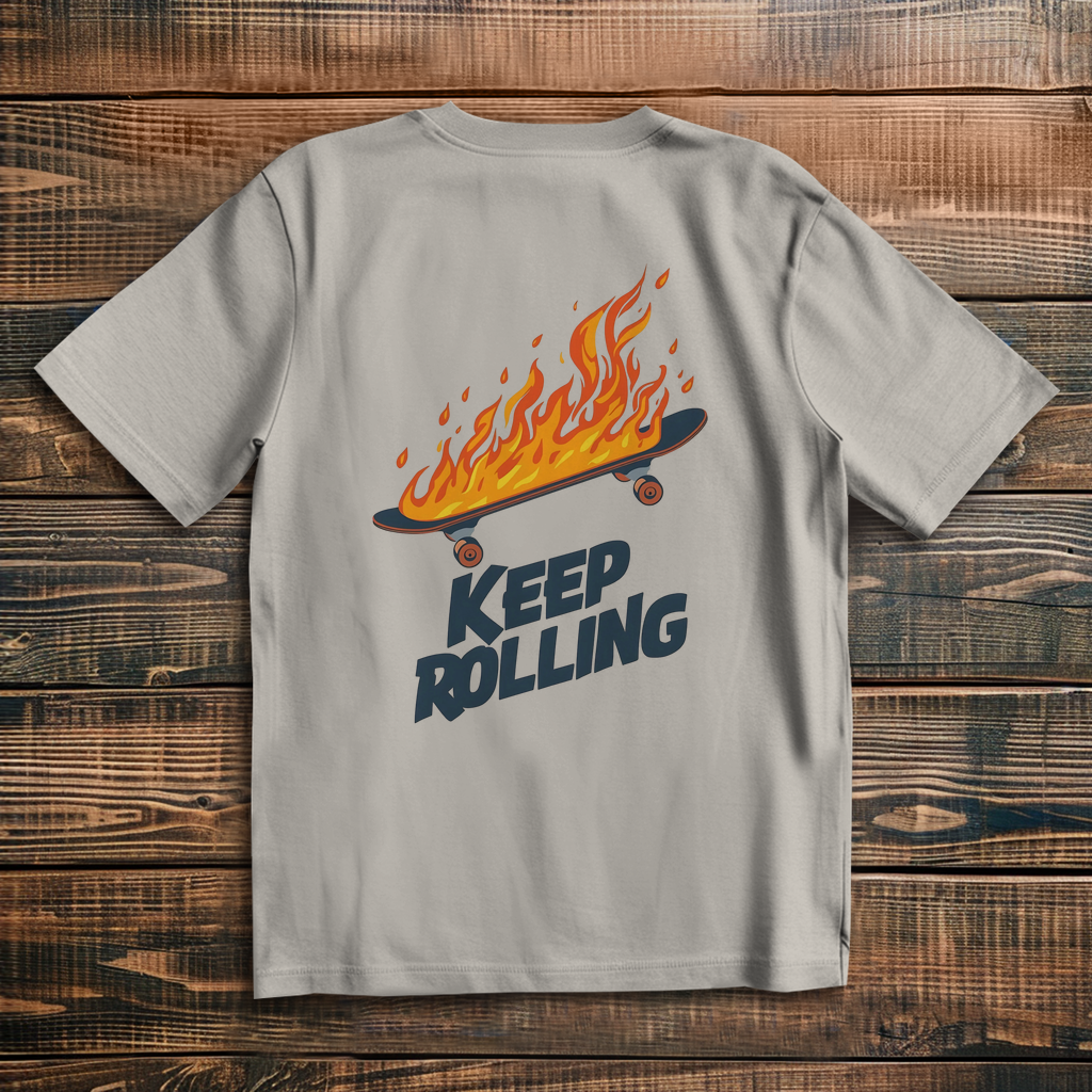 Oversized T-Shirt Keep Rolling 1
