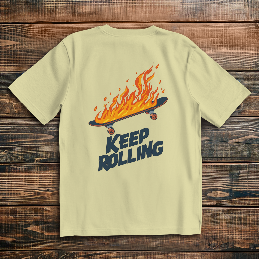 Oversized T-Shirt Keep Rolling 1