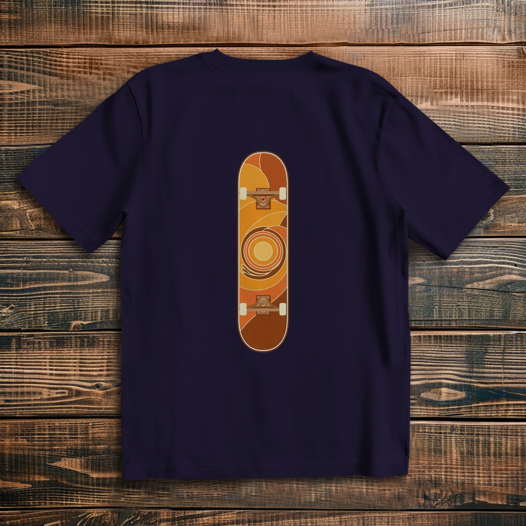 Oversized t-shirt skateboard 70s