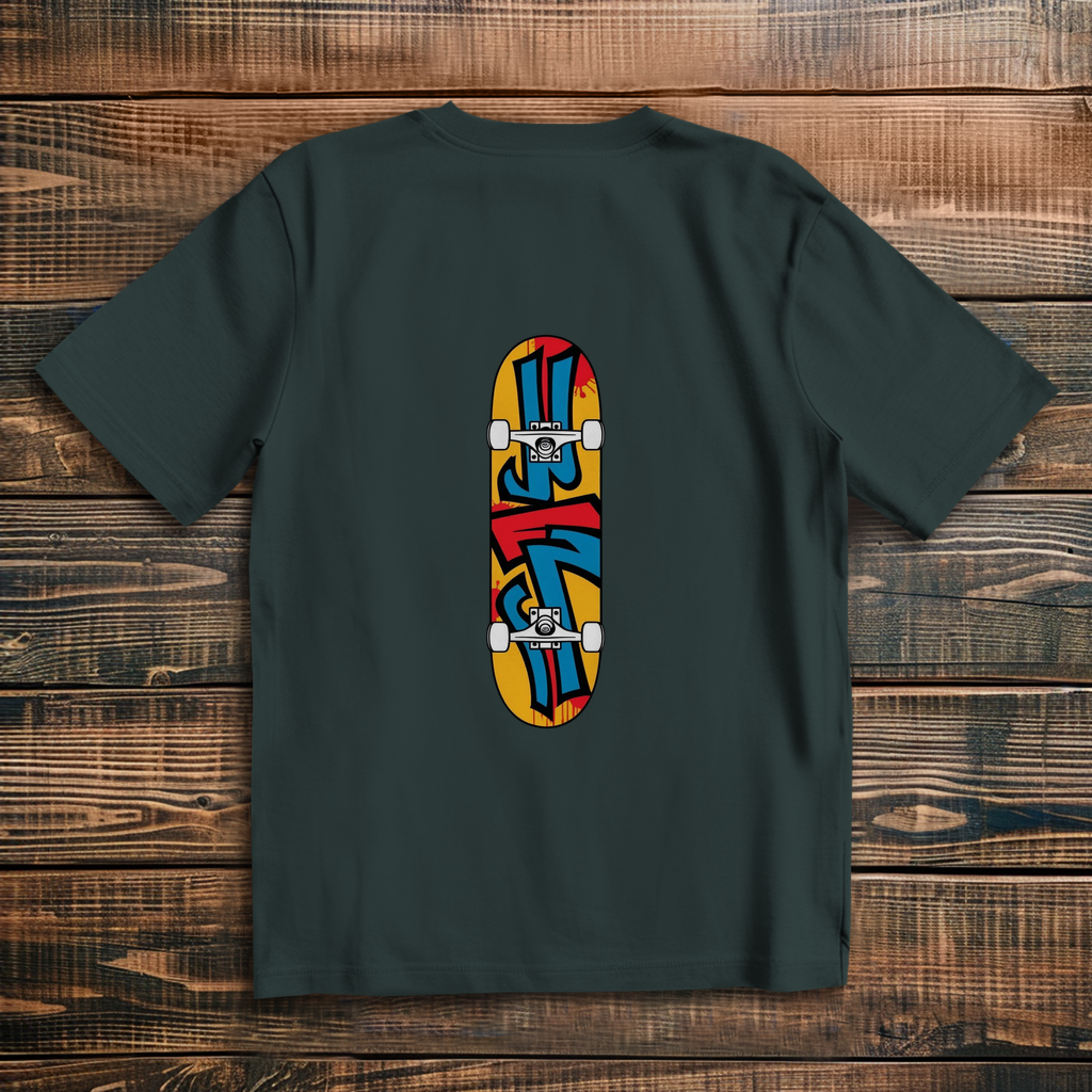 Oversized T-Shirt Skateboard Graffiti