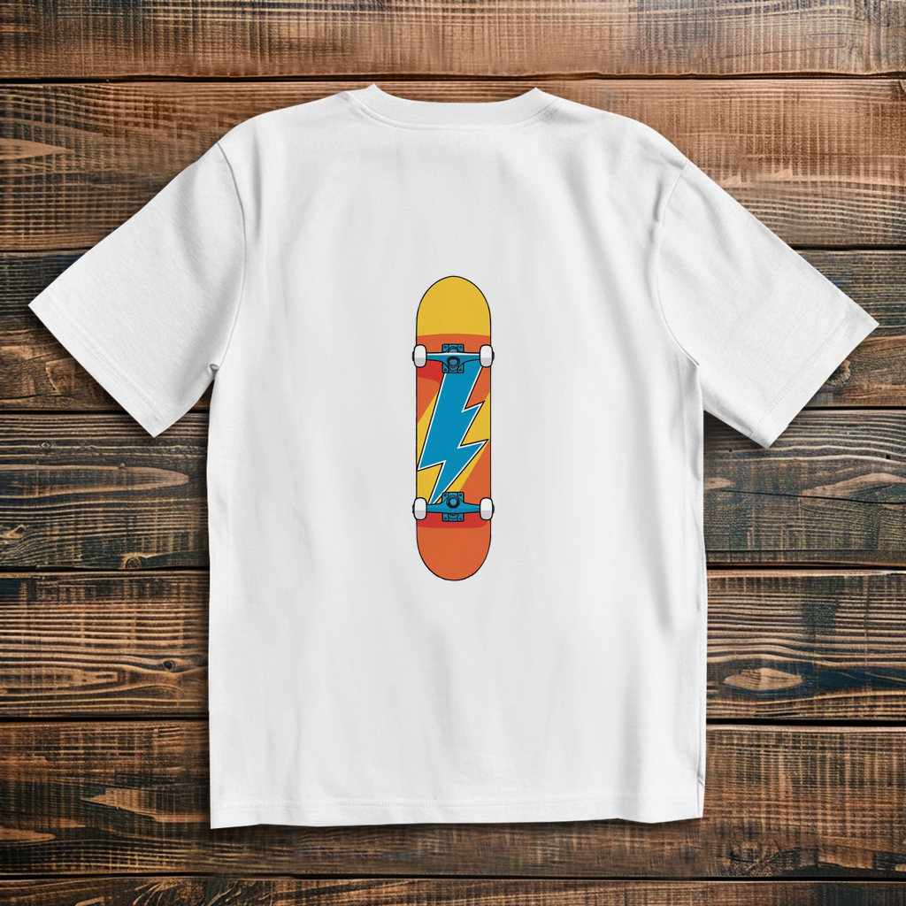 Oversized T-Shirt Skateboard Lightning