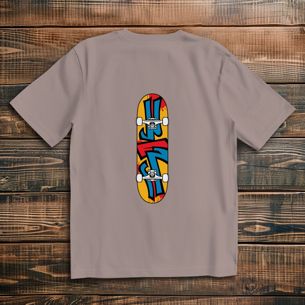 Oversized T-Shirt Skateboard Graffiti