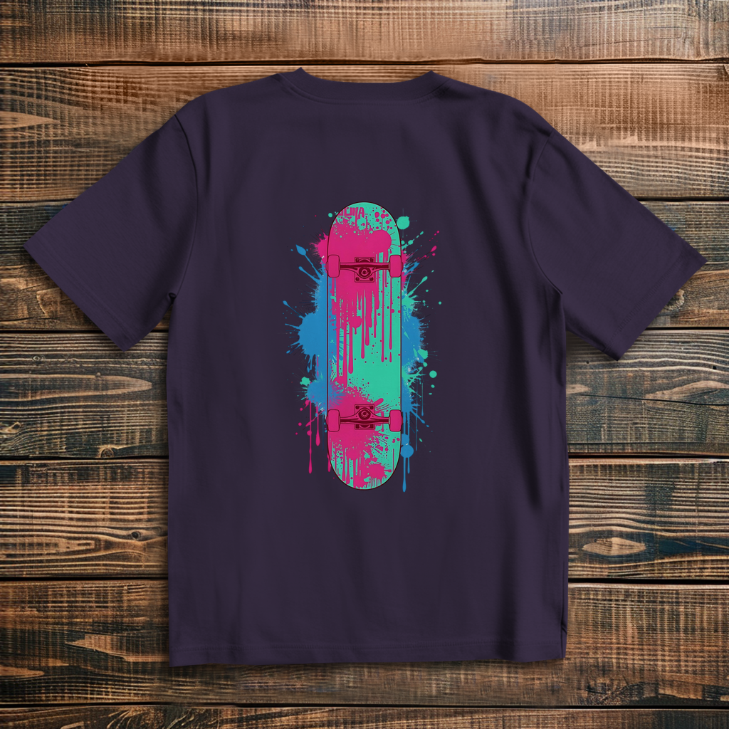 Oversize T-Shirt Skateboard Neon Graffiti 2